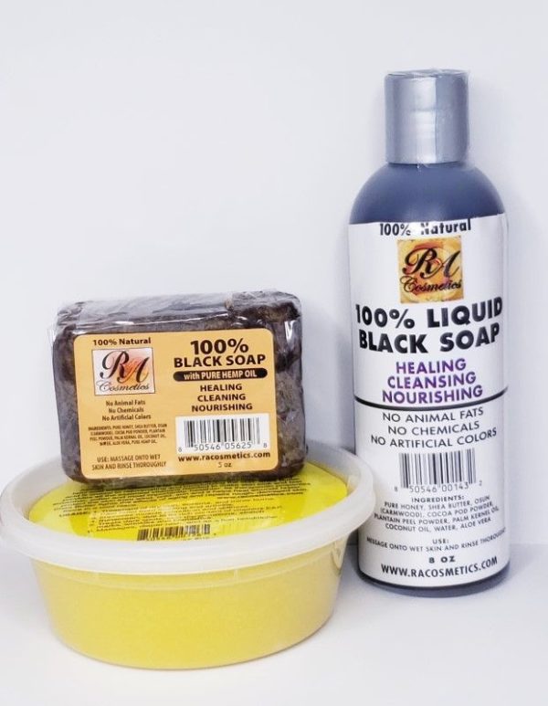 African Shea Butter & Black Soap Combo